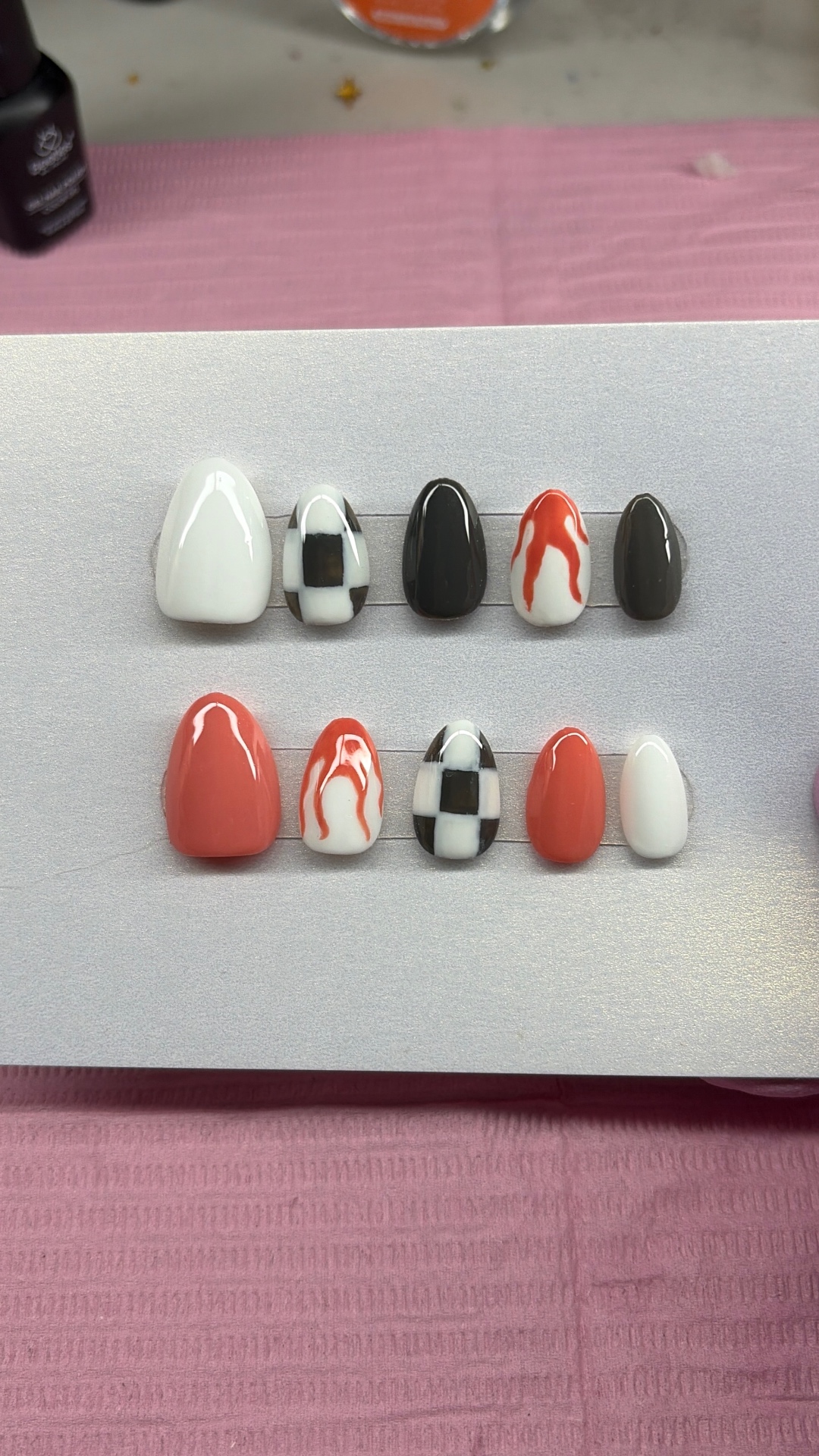 Coral Checker Flame