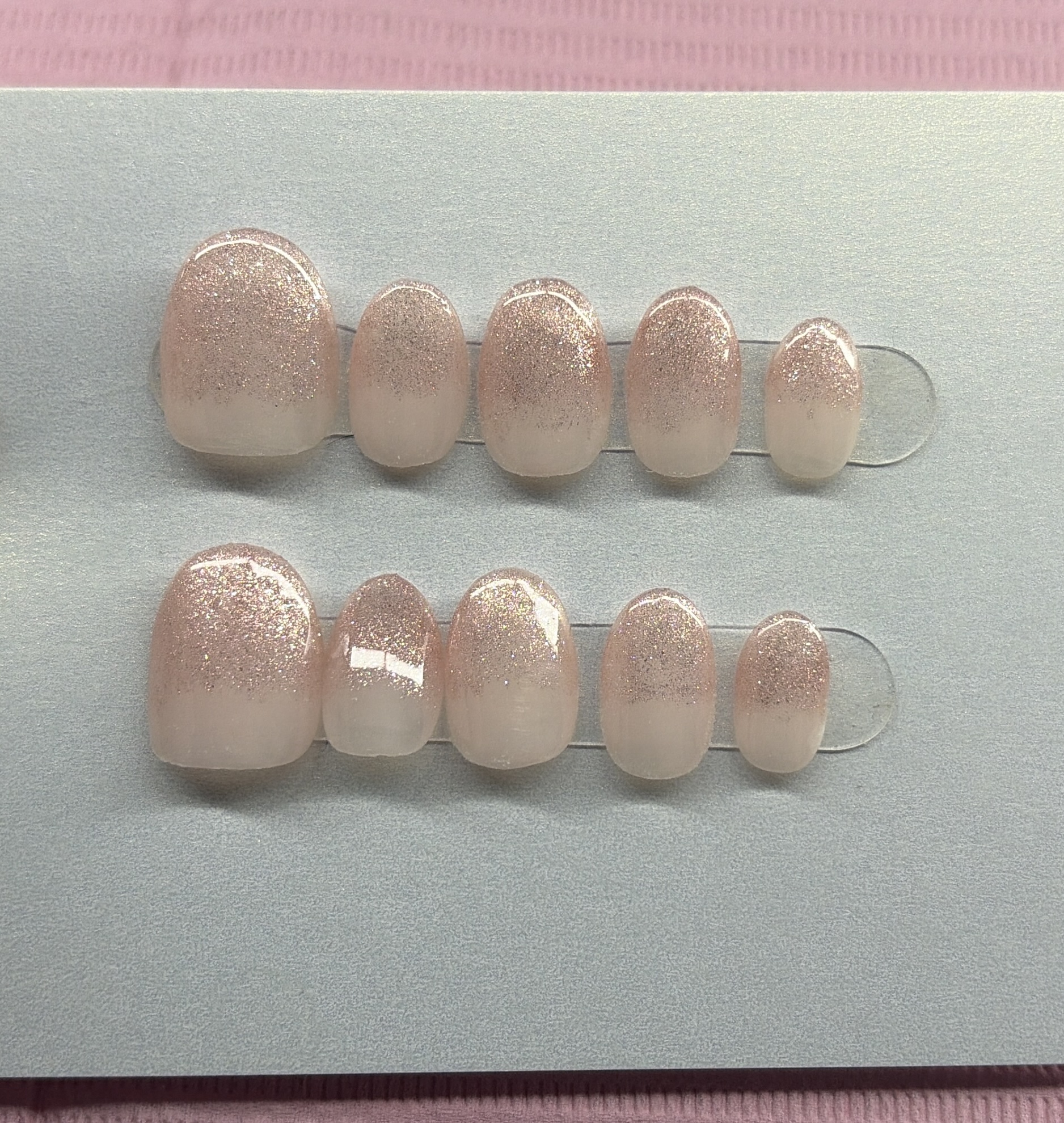 Rose Glitter Ombre