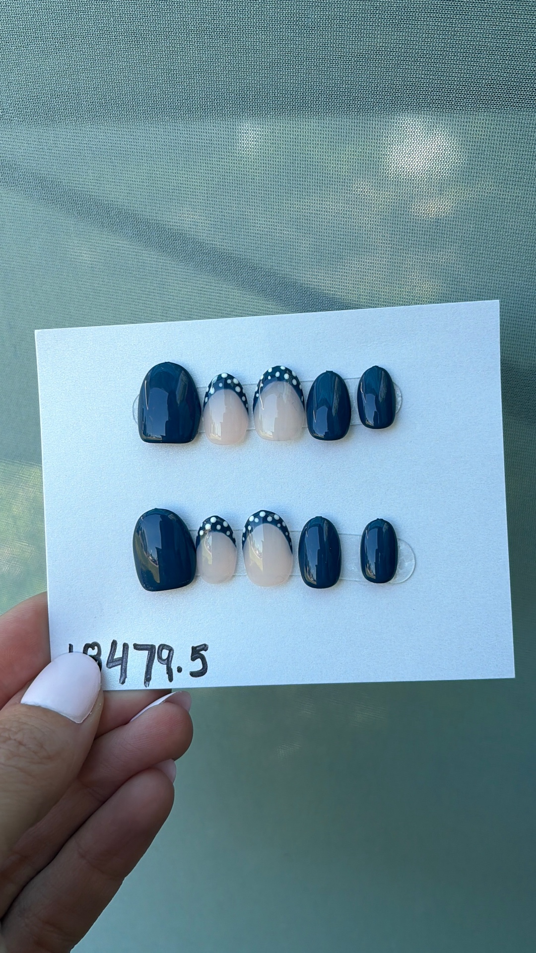 Navy Dot French
