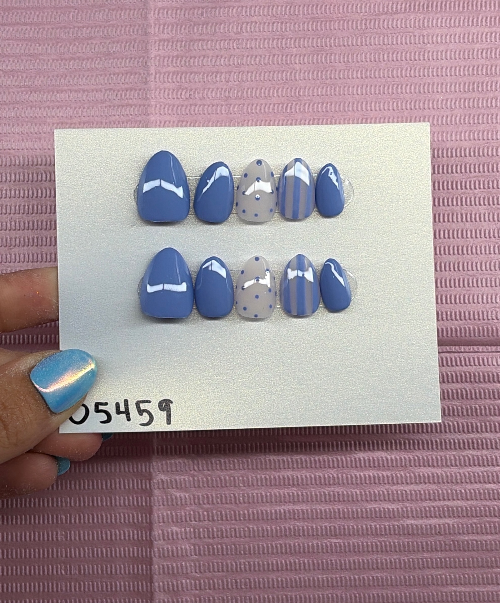 Cornflower Dot & Bow Mix